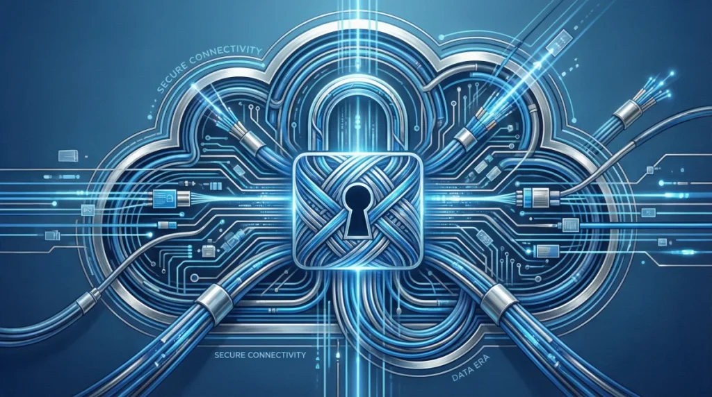 Bảo mật dữ liệu và kết nối trong kỷ nguyên số: Biểu tượng của tương lai công nghệ.