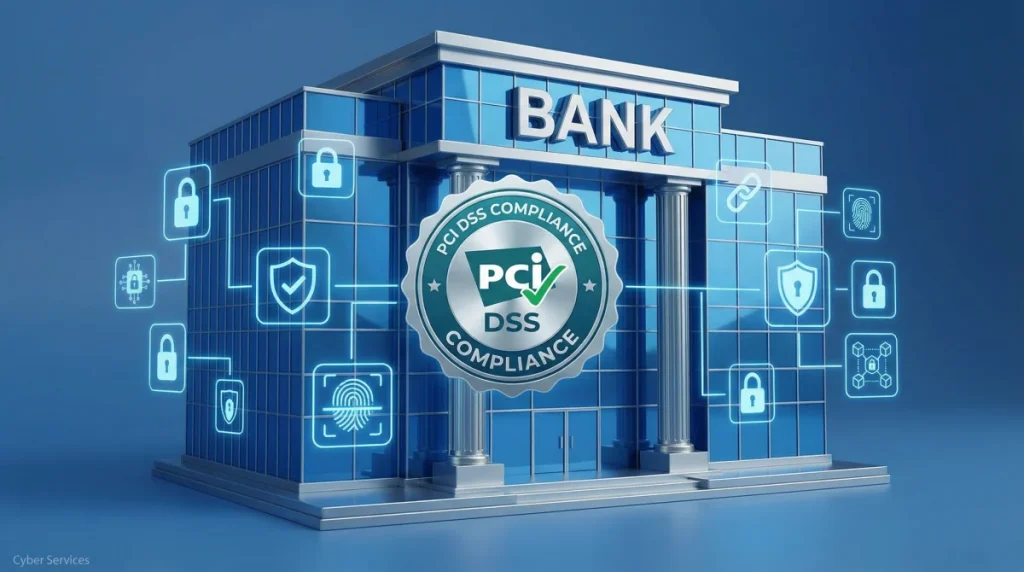 Ngân hàng số an toàn, chuyên nghiệp với bảo mật chuẩn PCI DSS. Cyber Services - Dịch vụ tin cậy cho bạn.