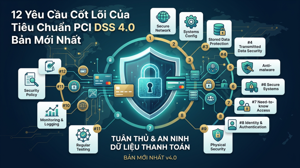 12 Yêu Cầu Cốt Lõi Của Tiêu Chuẩn PCI DSS 4.0 Bản Mới Nhất