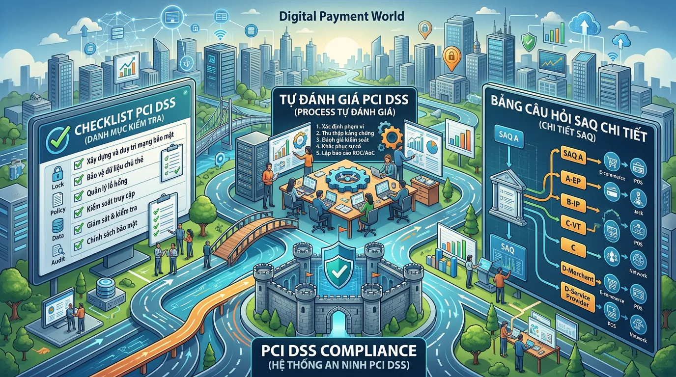 checklist PCI DSS, tự đánh giá PCI DSS, bảng câu hỏi SAQ PCI DSS - Ảnh 1