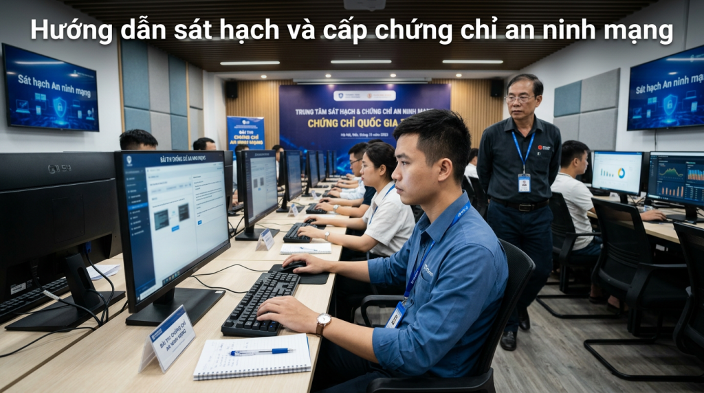 Hướng dẫn sát hạch và cấp chứng chỉ an ninh mạng