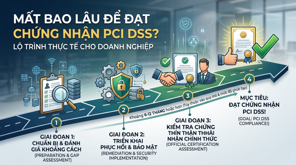 Mất bao lâu để đạt chứng nhận PCI DSS? Lộ trình thực tế cho doanh nghiệp