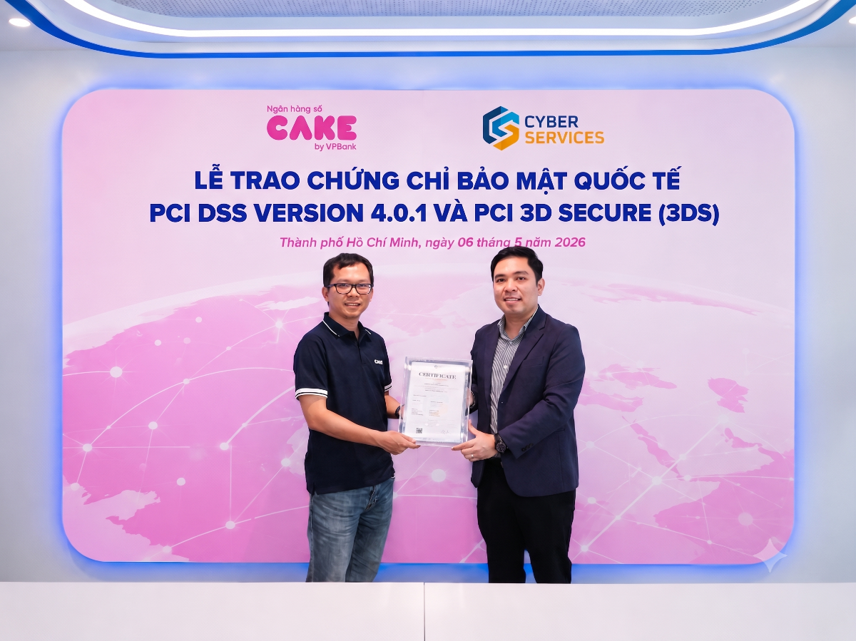 Chứng nhận PCI 3DS và PCI DSS cho Cake