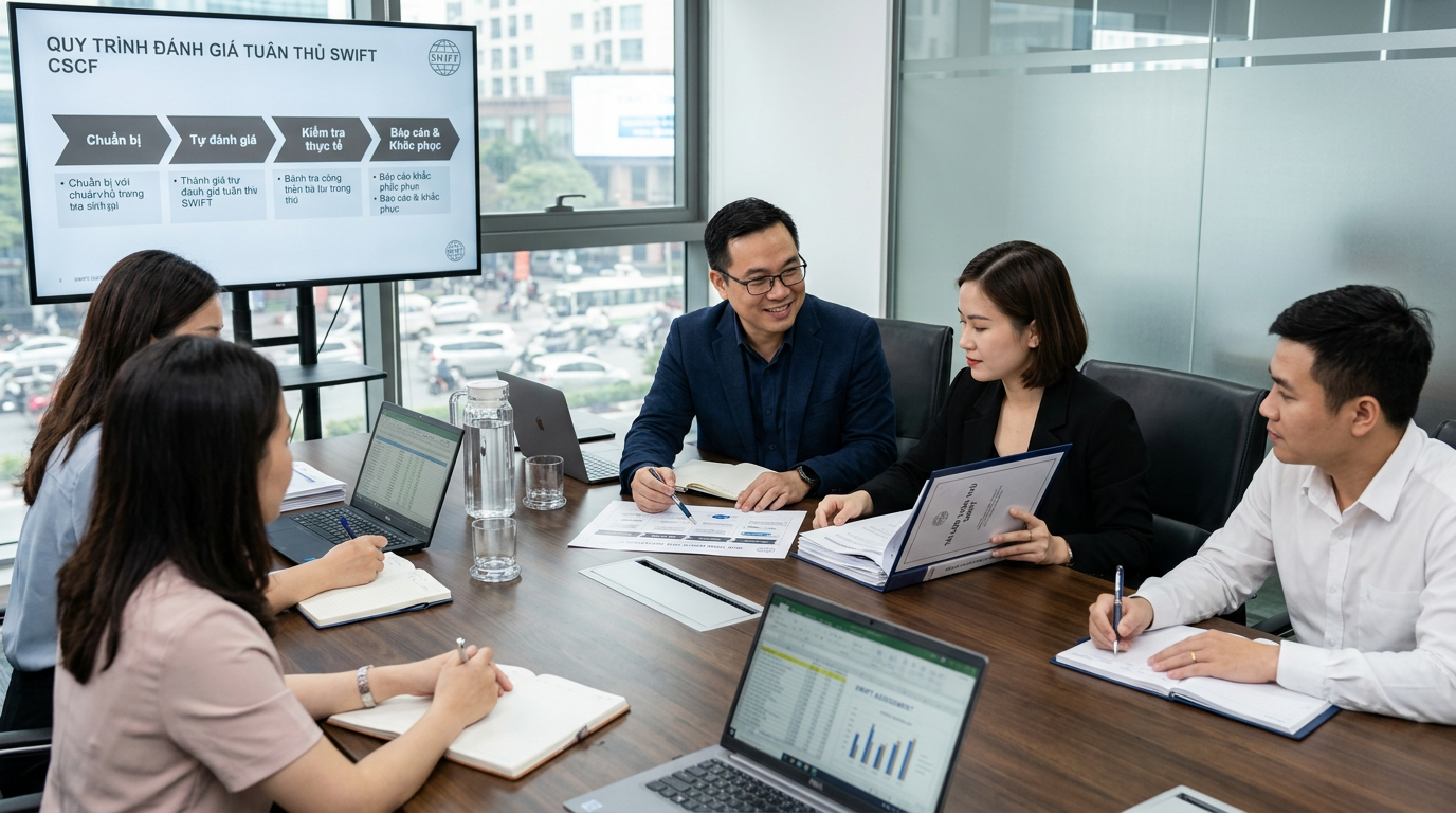 Quy trình đánh giá tuân thủ SWIFT cho ngân hàng